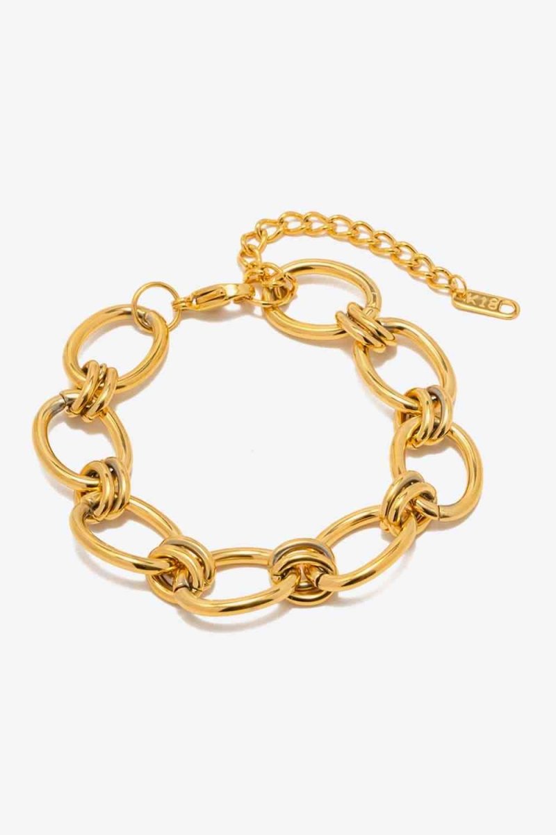 18k Chunky Gold Chain Bracelet #Firefly Lane Boutique1