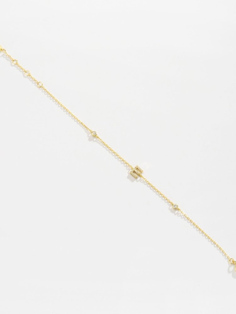 18k Gold Letter Bracelet #Firefly Lane Boutique1