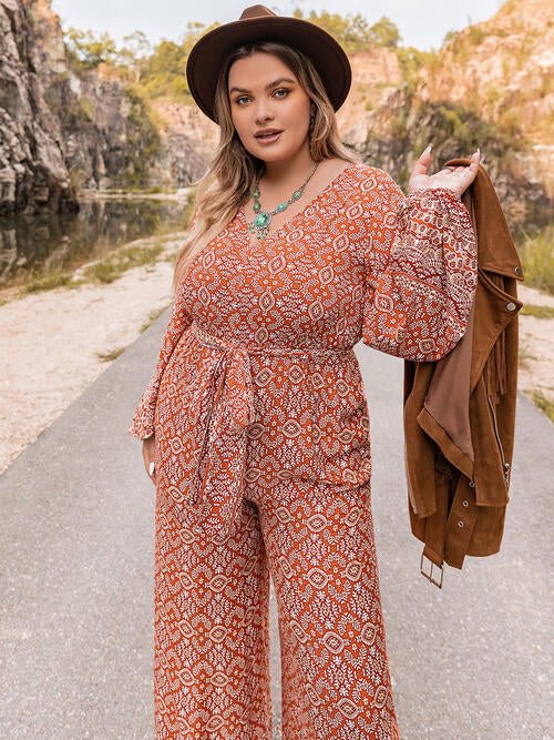 Bold Blossom Plus Size Jumpsuit #Firefly Lane Boutique1