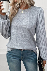 Cloud Cover Ribbed Long Sleeve Top #Firefly Lane Boutique1