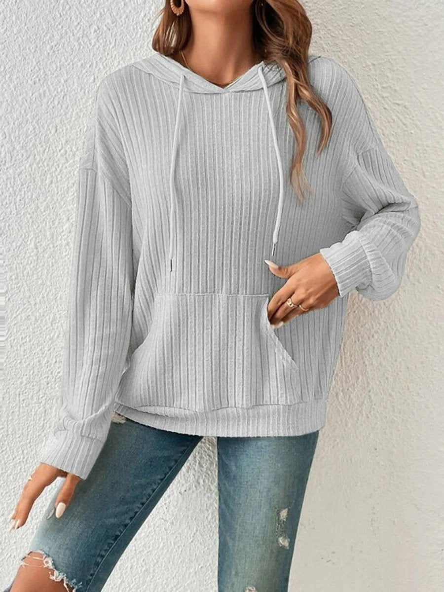 Everyday Ease Ribbed Hoodie #Firefly Lane Boutique1