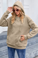 Khaki Comfort Quilted Lined Hoodie #Firefly Lane Boutique1