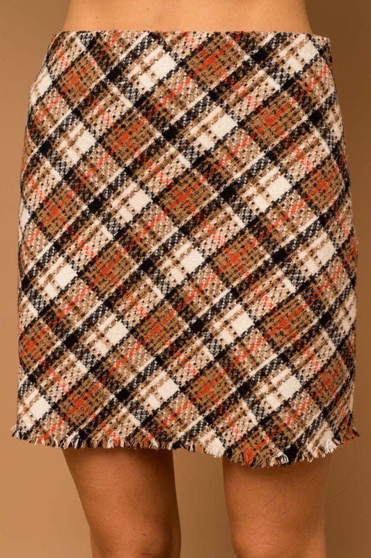 Modern Checkmate Mini Plaid Skirt #Firefly Lane Boutique1