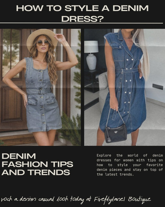 Creative Ways to Style a Denim Dress - Firefly Lane Boutique1