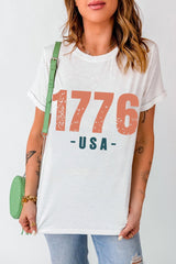 1776 T-Shirt with Short Sleeves - Summer Casual #Firefly Lane Boutique1