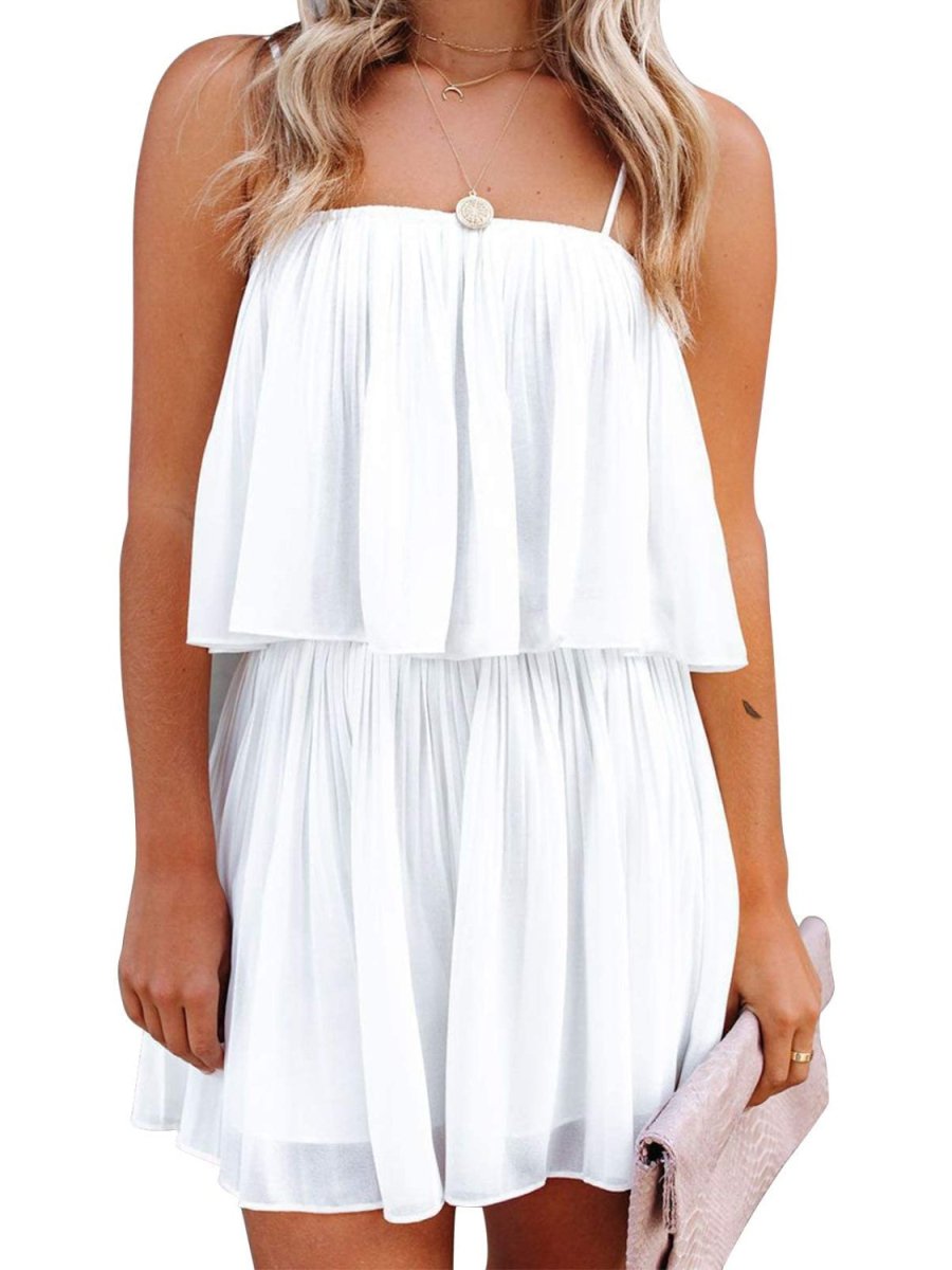 Beach Bliss Cute Rompers For Summer Ruched Style #Firefly Lane Boutique1
