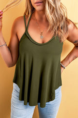 Black Tank Top Womens Double Spaghetti Strap #Firefly Lane Boutique1