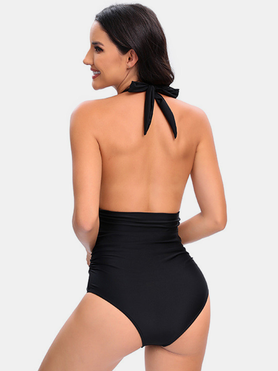 Sandy Paths Halter One Piece Swimsuit #Firefly Lane Boutique1