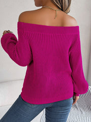 Charming Off Shoulder Sweater #Firefly Lane Boutique1