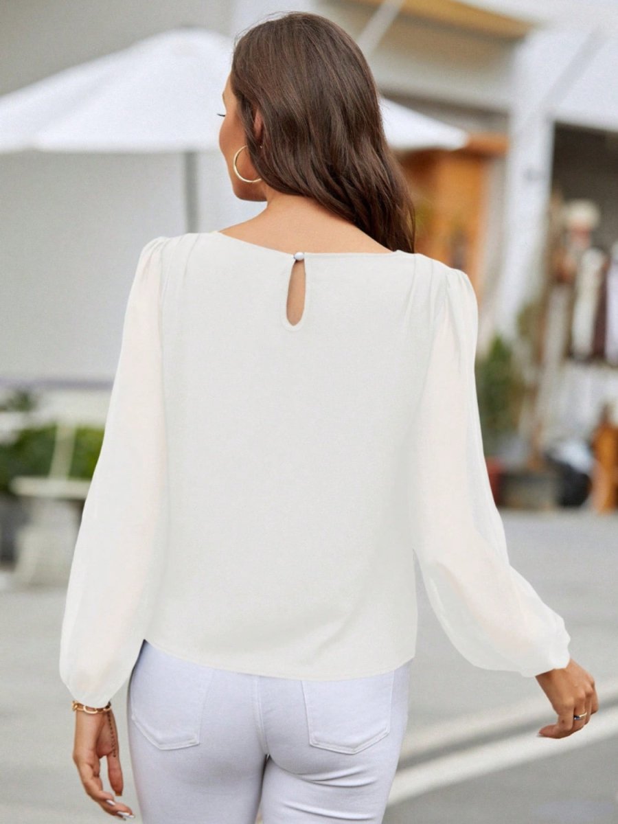 Classic Charm Long Balloon Sleeve Blouses #Firefly Lane Boutique1