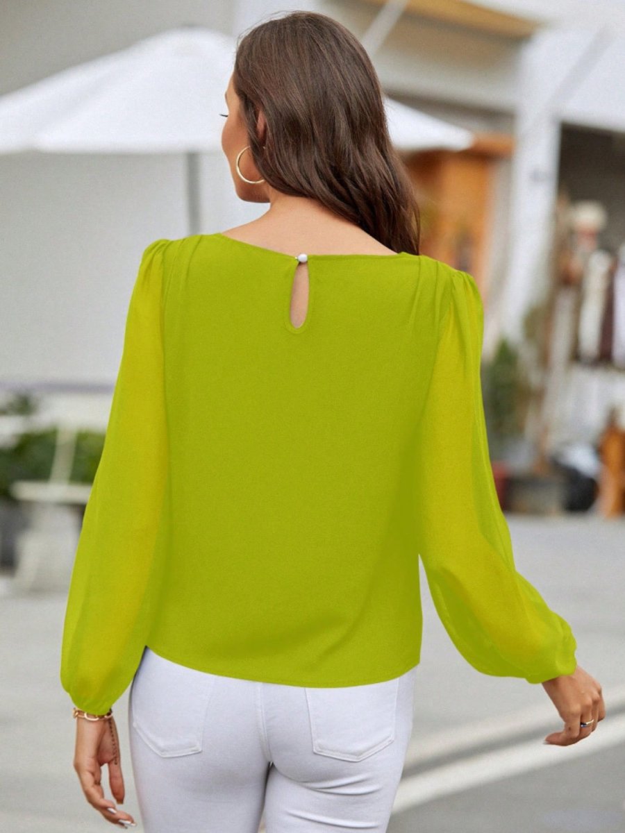 Classic Charm Long Balloon Sleeve Blouses #Firefly Lane Boutique1