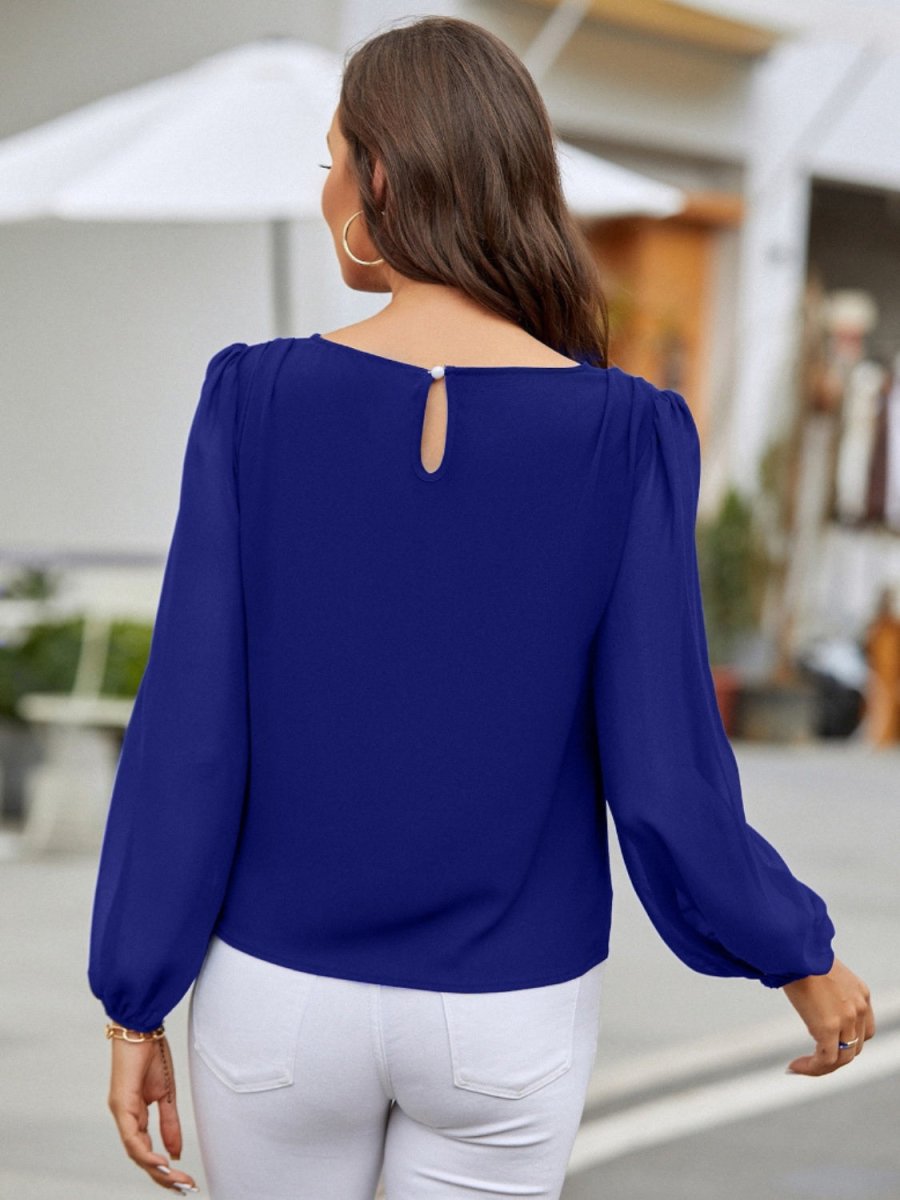 Classic Charm Long Balloon Sleeve Blouses #Firefly Lane Boutique1