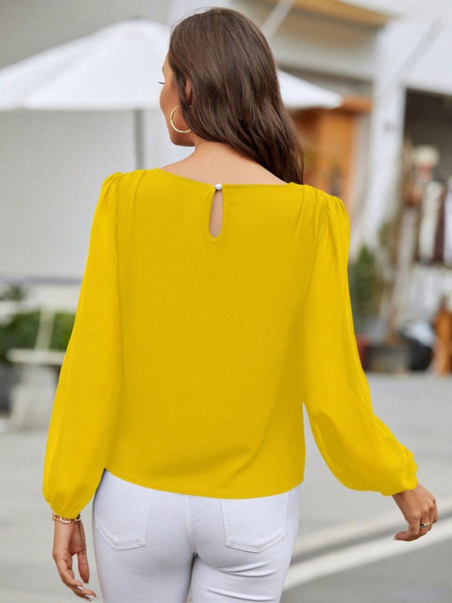 Classic Charm Long Balloon Sleeve Blouses #Firefly Lane Boutique1