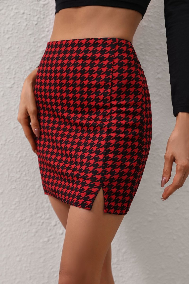 Crimson Red Plaid Mini Skirt #Firefly Lane Boutique1