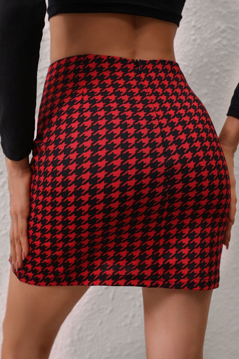 Crimson Red Plaid Mini Skirt #Firefly Lane Boutique1