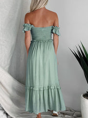 Elegant Green Maxi Dress for Stunning Summer Style #Firefly Lane Boutique1