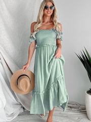 Elegant Green Maxi Dress for Stunning Summer Style #Firefly Lane Boutique1