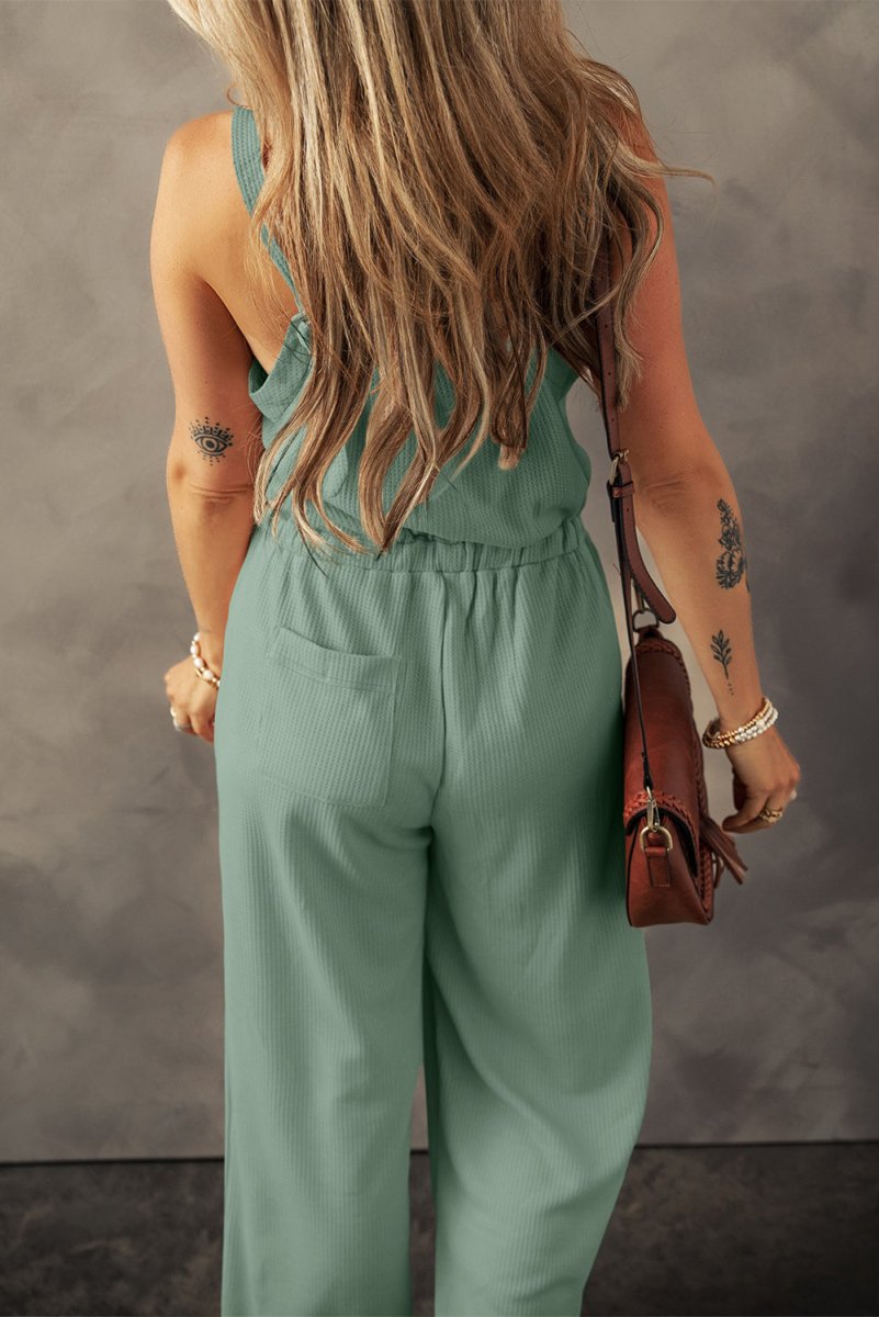 Elegant Green Sage Jumpsuit – Perfect for Summer Casual Wear #Firefly Lane Boutique1