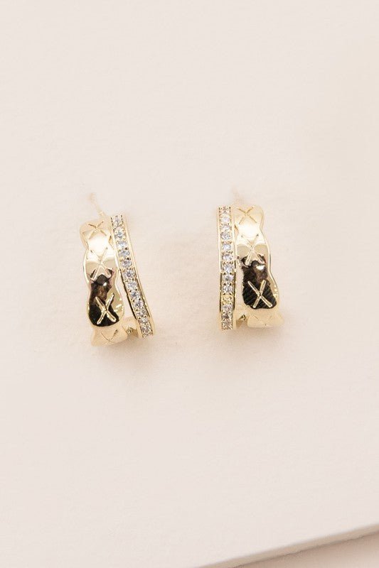 Elegant Huggie Hoop Earrings #Firefly Lane Boutique1