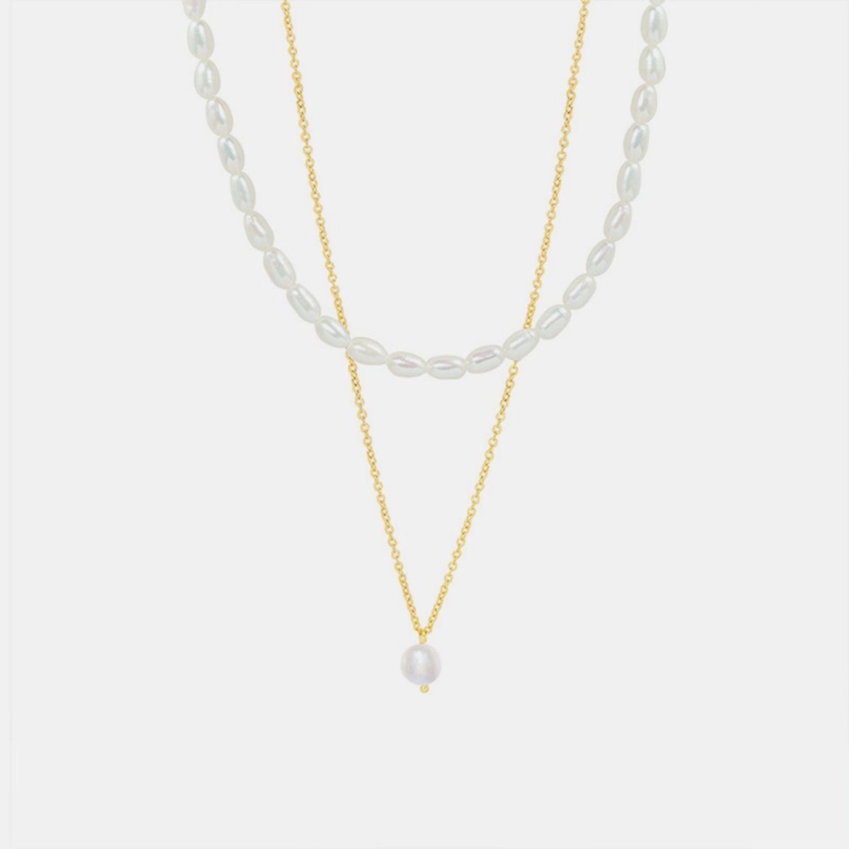 Eternal Beauty Layered Gold Pearl Necklace #Firefly Lane Boutique1