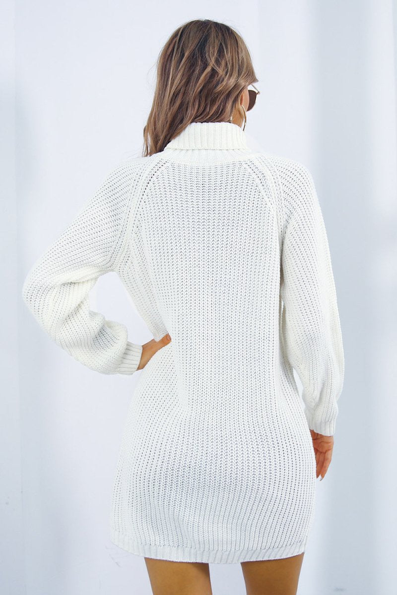 Frosty Bliss Mini Dress Turtleneck Sweater #Firefly Lane Boutique1