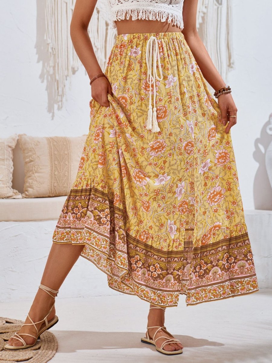 Gypsy Dream Boho Chic Floral Maxi Skirt #Firefly Lane Boutique1