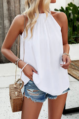 Halter Top Shirts with Ruched Detailing #Firefly Lane Boutique1