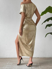 It’s a Celebration Midi Party Gold Dress #Firefly Lane Boutique1