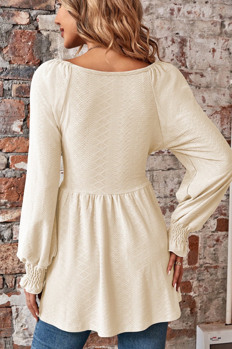 Love Spell Peplum Blouse Long Sleeve #Firefly Lane Boutique1