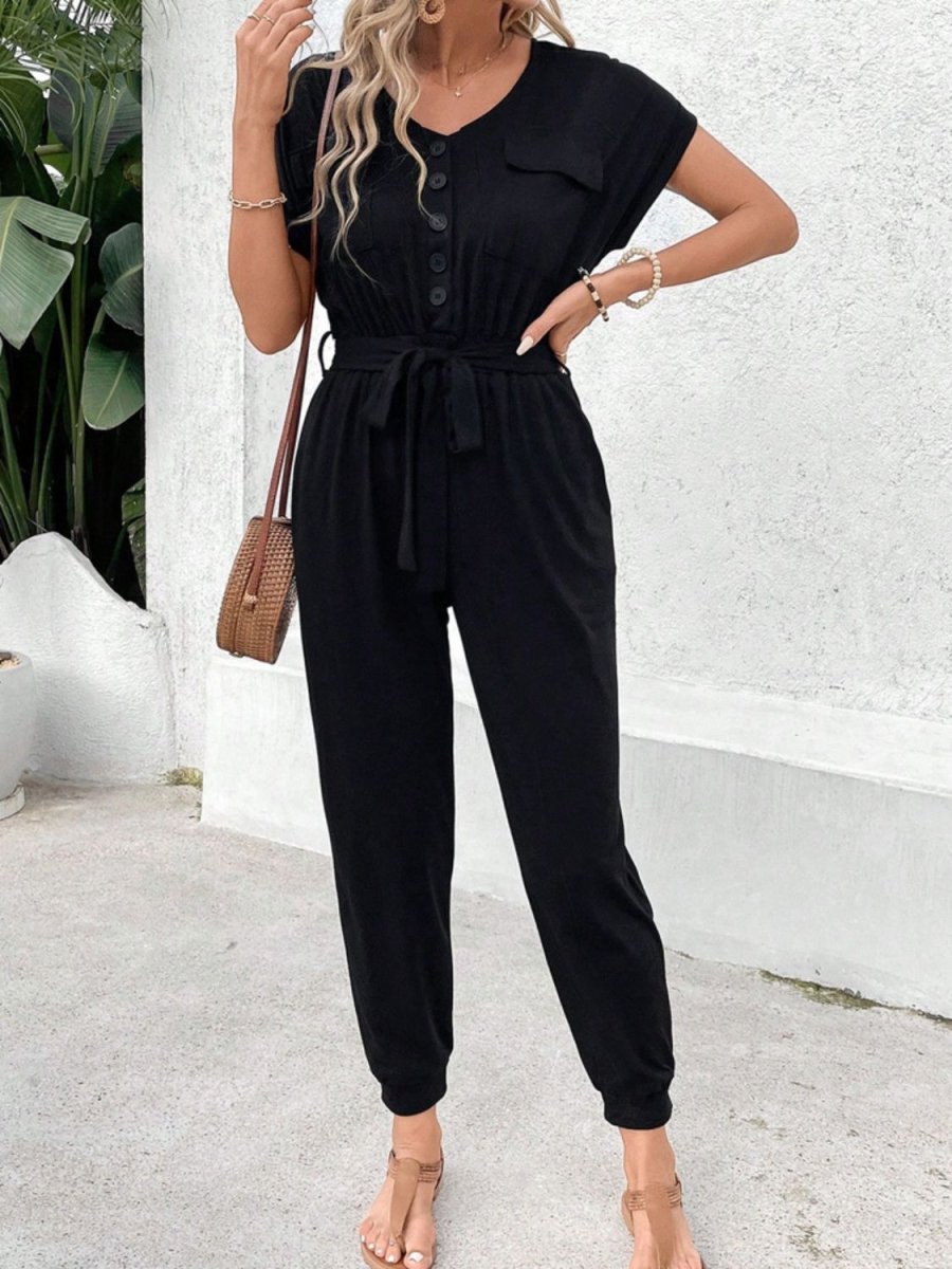 Midnight Breeze Women’s Black Jumpsuit #Firefly Lane Boutique1