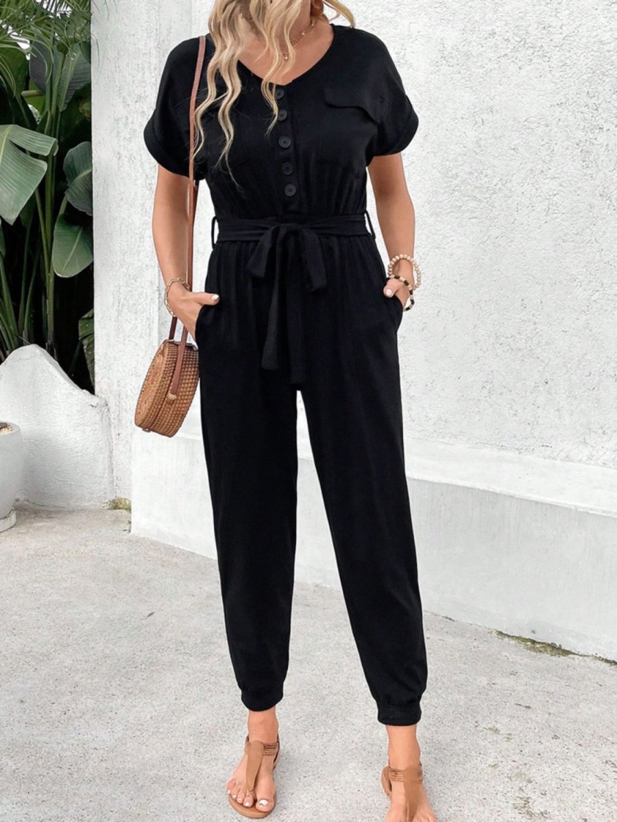 Midnight Breeze Women’s Black Jumpsuit #Firefly Lane Boutique1