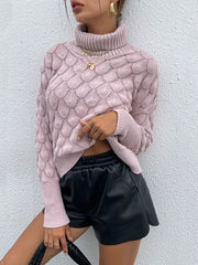 Pink Frost Womens Turtleneck Sweater #Firefly Lane Boutique1