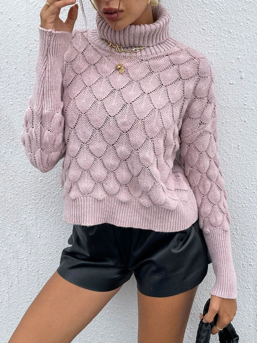 Pink Frost Womens Turtleneck Sweater #Firefly Lane Boutique1