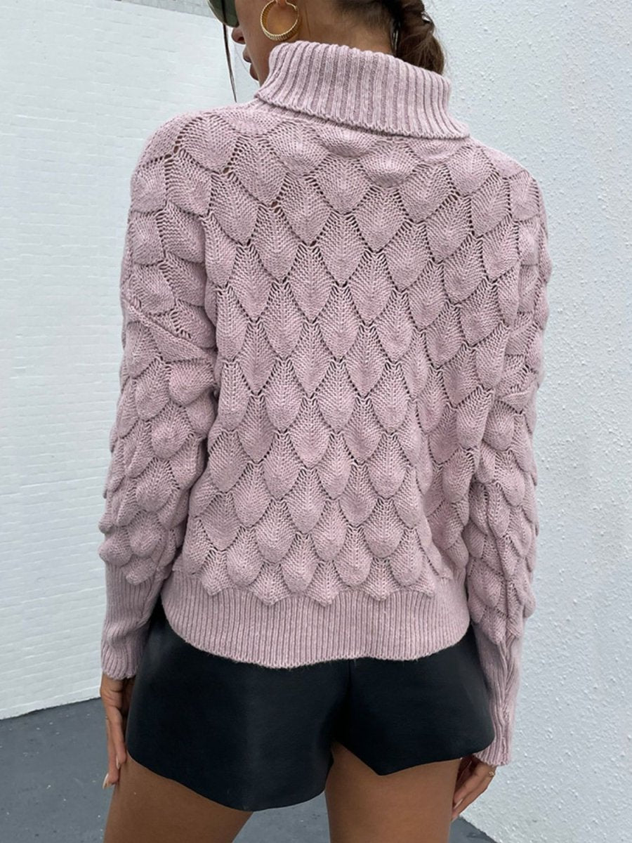 Pink Frost Womens Turtleneck Sweater #Firefly Lane Boutique1