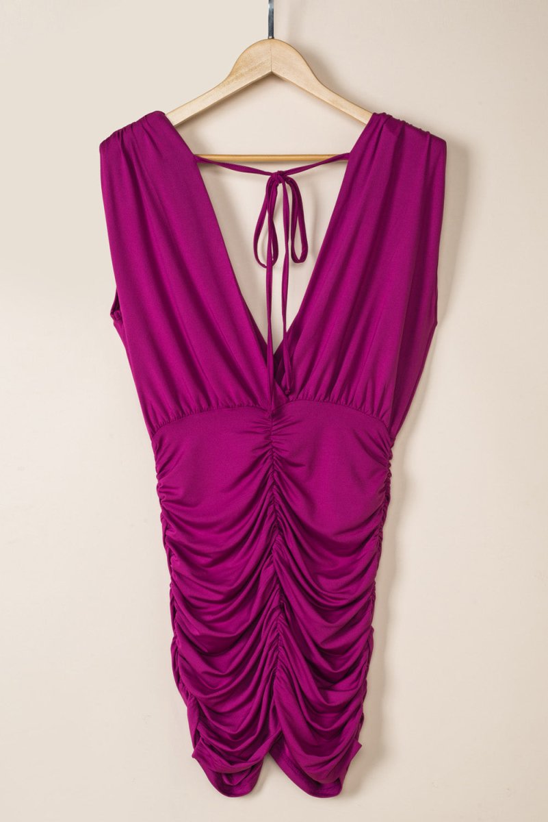 Plum Perfection Mini Purple Formal Dress #Firefly Lane Boutique1