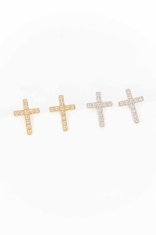 Pray Today Cross Earrings Studs #Firefly Lane Boutique1