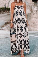 Printed Maxi White and Black Dress #Firefly Lane Boutique1
