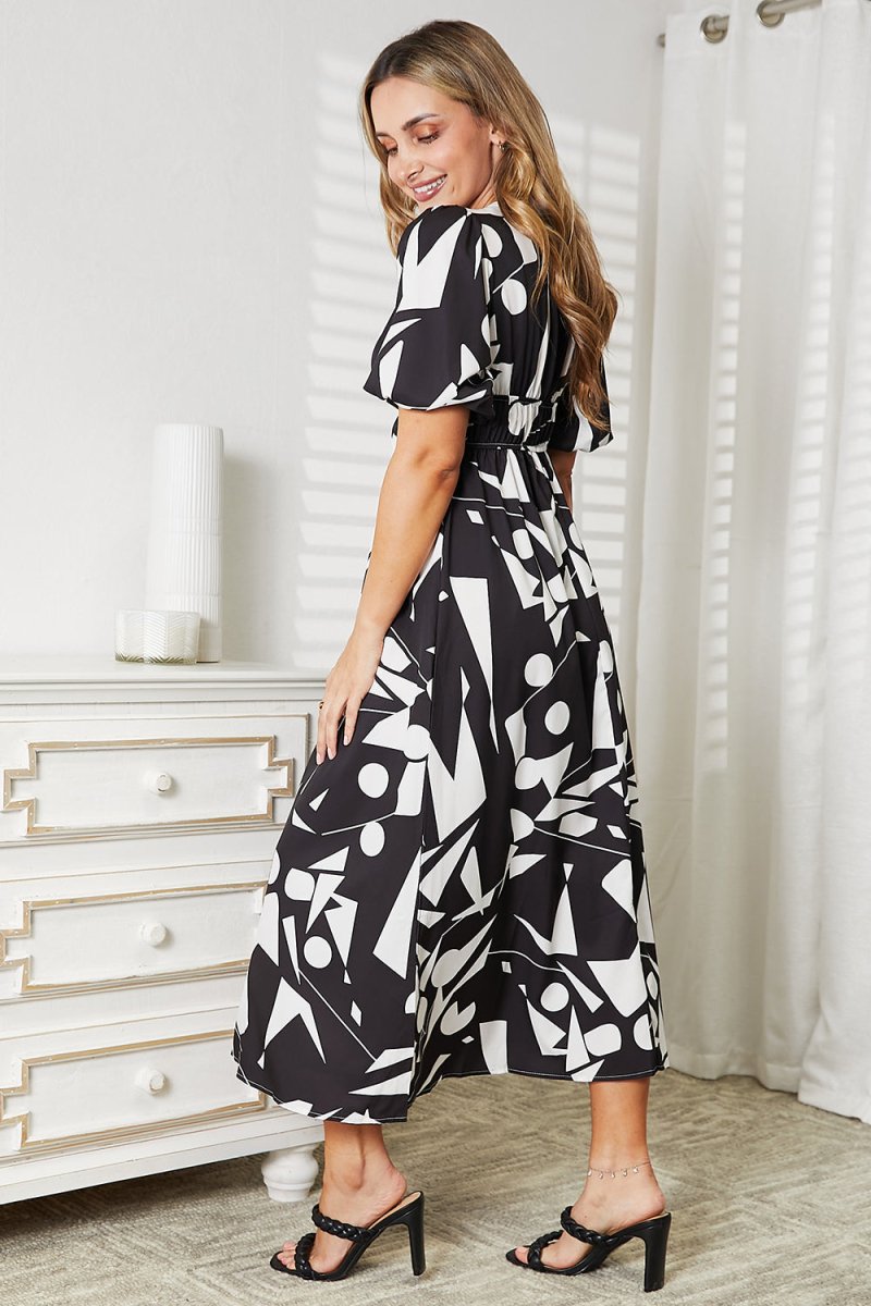 Printed Midi Dress Summer Casual #Firefly Lane Boutique1