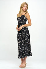 Satin floral maxi dress #Firefly Lane Boutique1