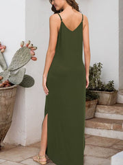 Sleeveless Jersey Maxi Dress with Tied Knot #Firefly Lane Boutique1