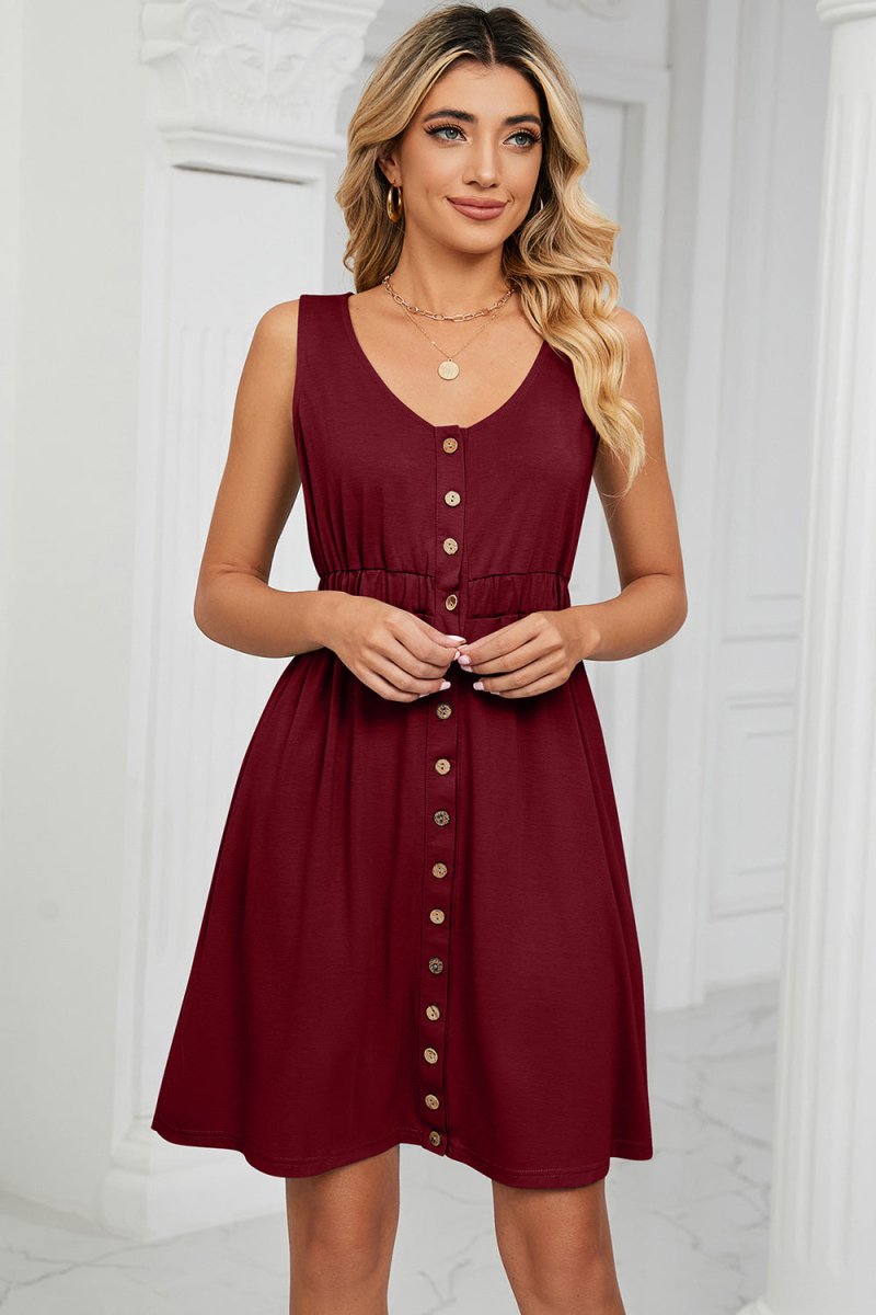 Summer Love Buttoned Down Midi Dress #Firefly Lane Boutique1