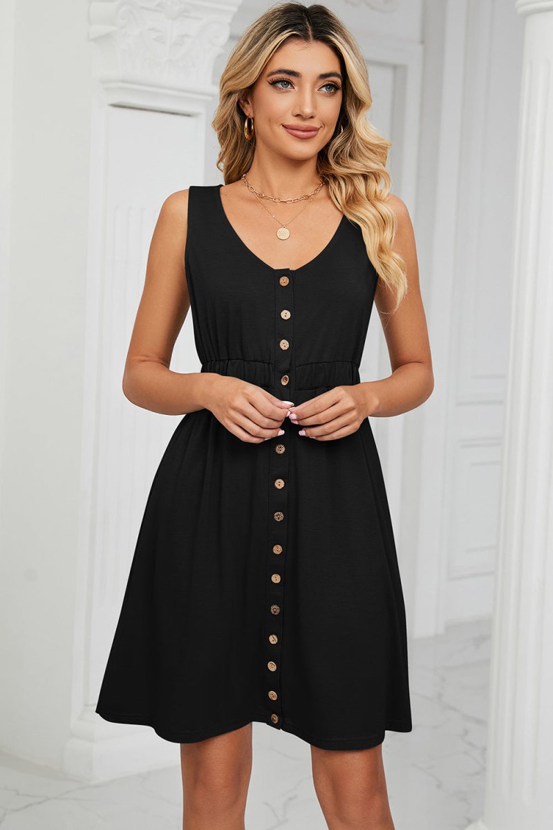 Summer Love Buttoned Down Midi Dress #Firefly Lane Boutique1