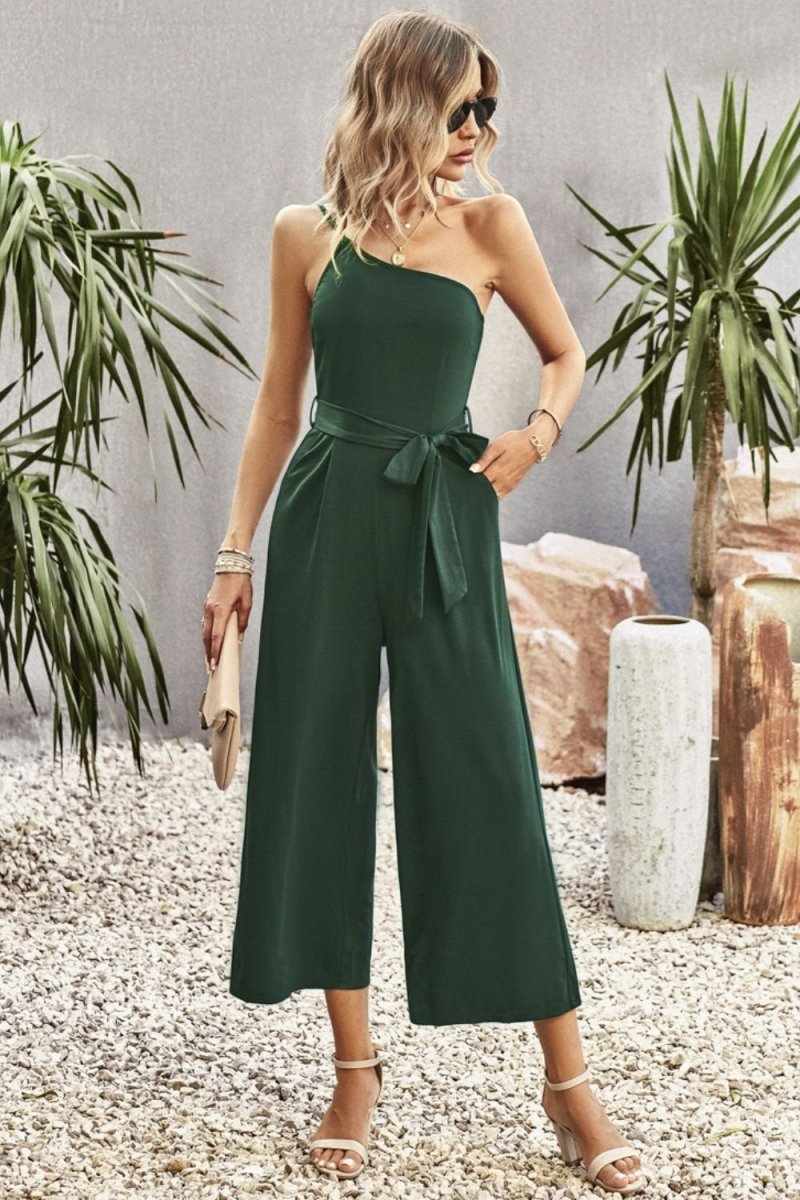 Summer Style One-Shoulder Jumpsuit #Firefly Lane Boutique1