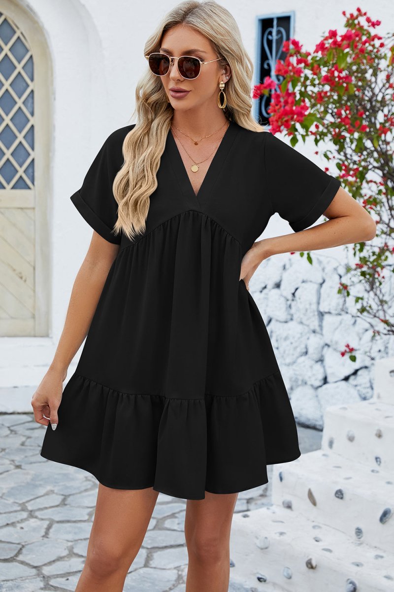 Sunny Afternoon Short Sleeve Casual Dresses #Firefly Lane Boutique1