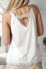 Sunny Day Dream V-Neck White Lace Top #Firefly Lane Boutique1