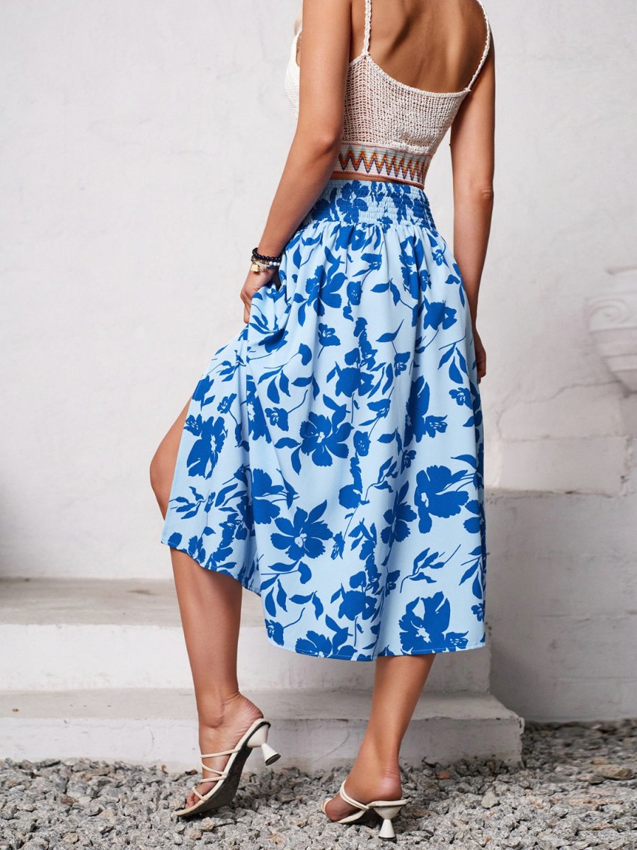 Whispering Wind A - Line Midi Skirt #Firefly Lane Boutique1