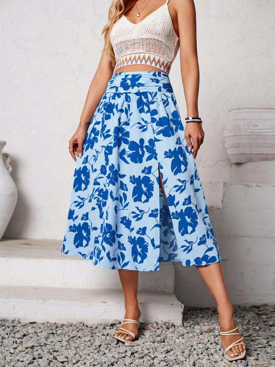 Whispering Wind A - Line Midi Skirt #Firefly Lane Boutique1