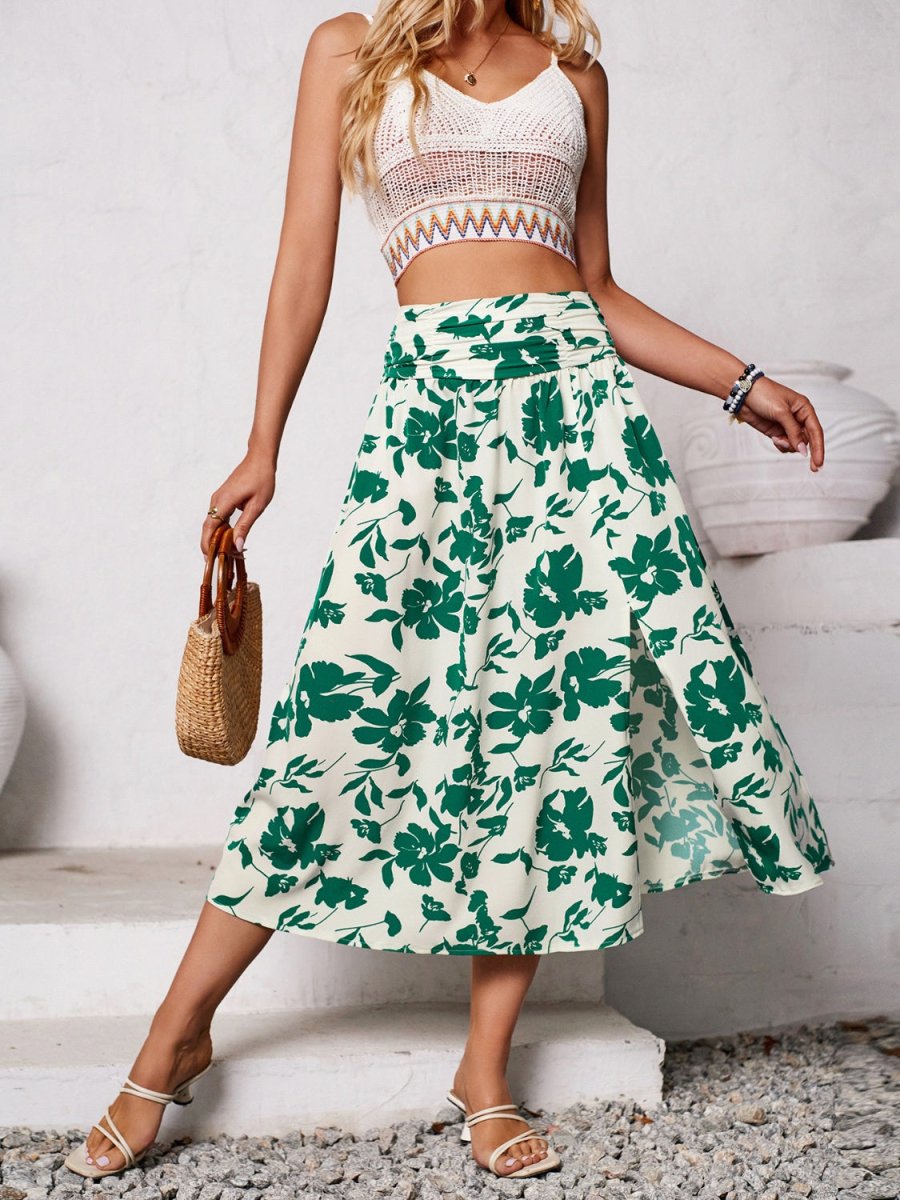 Whispering Wind A - Line Midi Skirt #Firefly Lane Boutique1