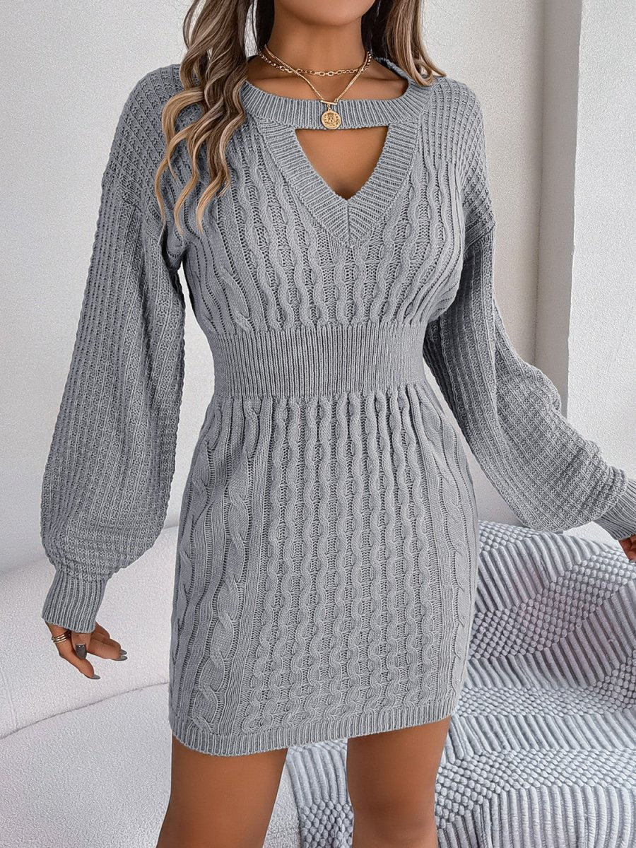 Winter Whisper Long Sleeve Sweater Dress #Firefly Lane Boutique1