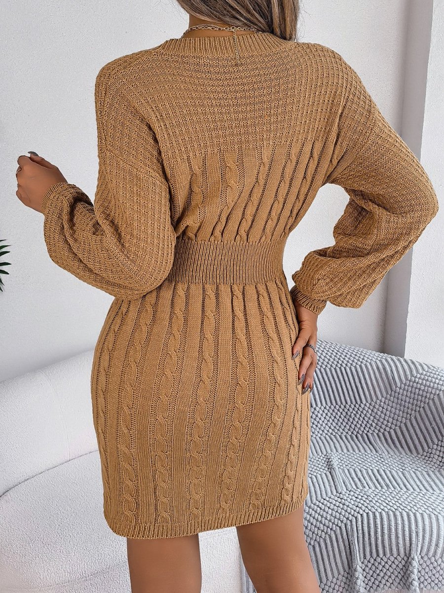 Winter Whisper Long Sleeve Sweater Dress #Firefly Lane Boutique1